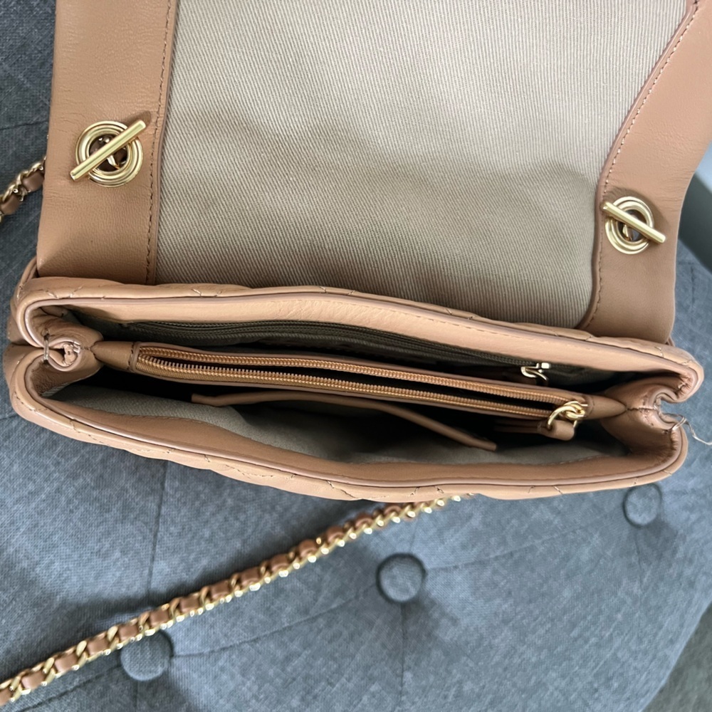G by Giuliana Black Label Quilted Lamb Leather Crossbody - Picture 9 of 10